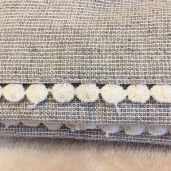 Gray Lace Trim  Recyclable Table Cloth Oblong NWT - Picture 5 of 16